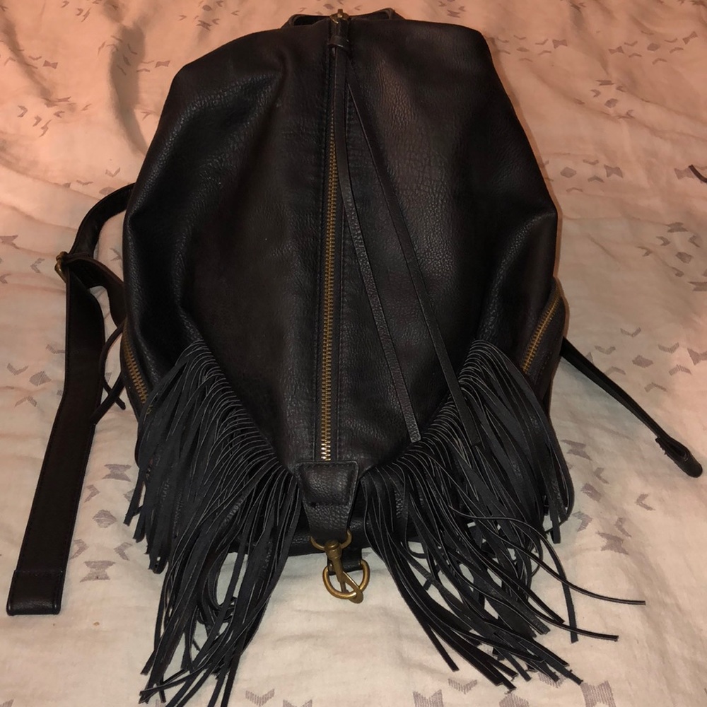 Black target backpack
